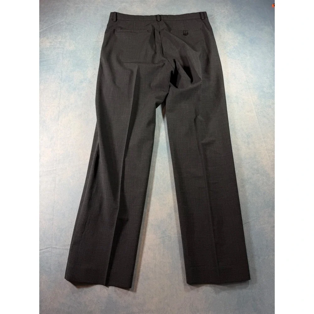 Banana Republic Dress Pants Mens 34/32 Gray Excellent Wool Blend Flat Front